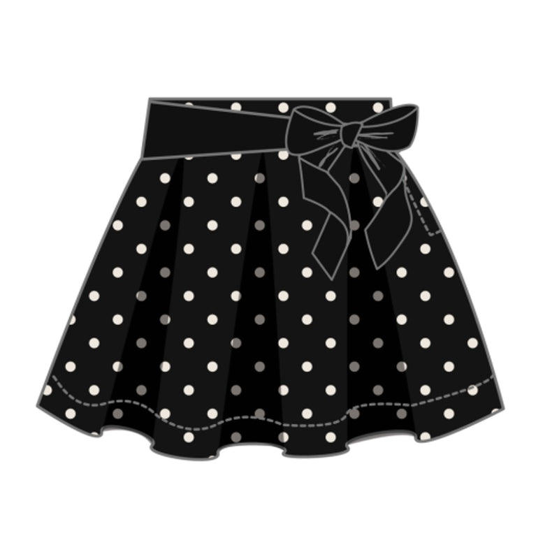 Hope & Henry - Girls Organic Pleated Party Skirt with Bow