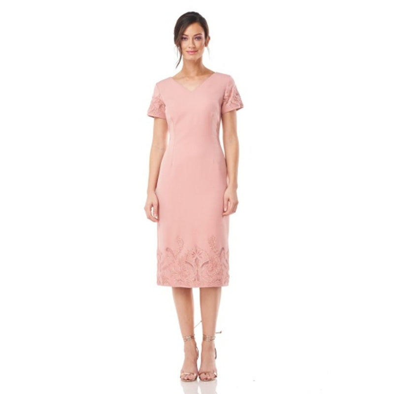 JS Collections - Womens Serenity Column Midi Dress