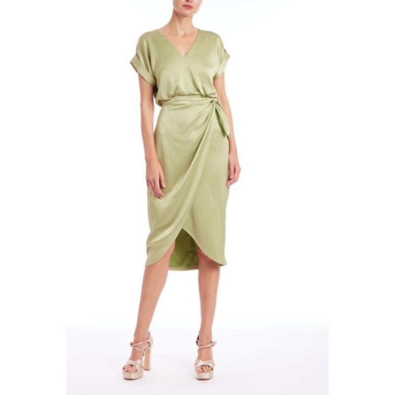 Badgley Mischka - Womens Side Tie V-Neck