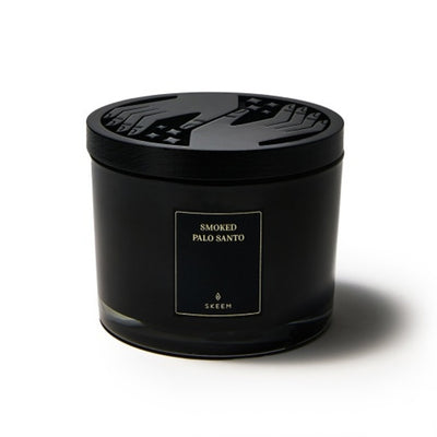 Skeem - Unisex Smoked Palo Santo Obsidian Triple Wick Candle