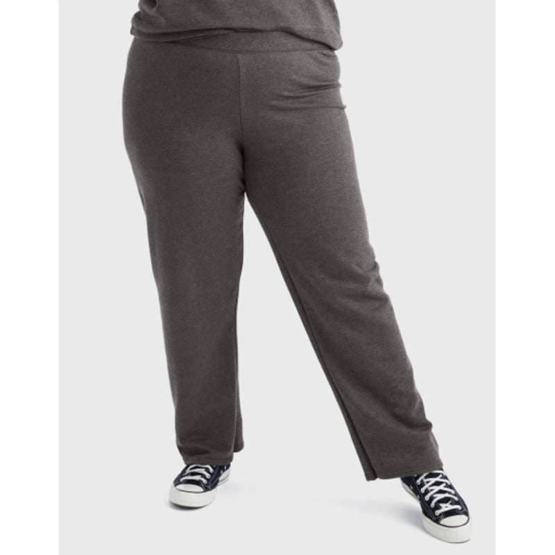 Hanes - Womens Just My Size Ecosmart Women's Fleece Sweatpants Open Leg 30.5 (Plus Size)