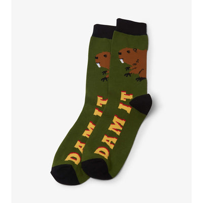Little Blue House - Dam It Mens Crew Socks