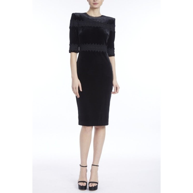 Badgley Mischka - Womens Lace Band Velvet