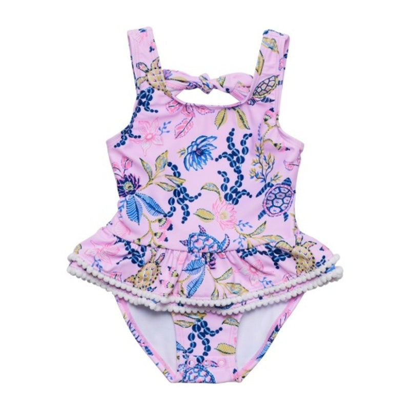 Snapper Rock - Girls Turtle Twirl Skirt Swimsuit