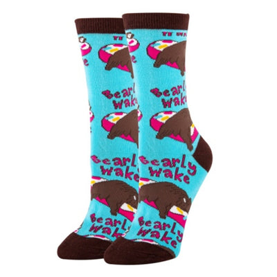 Oooh Yeah - Womens Crew Socks-Bearly Awake
