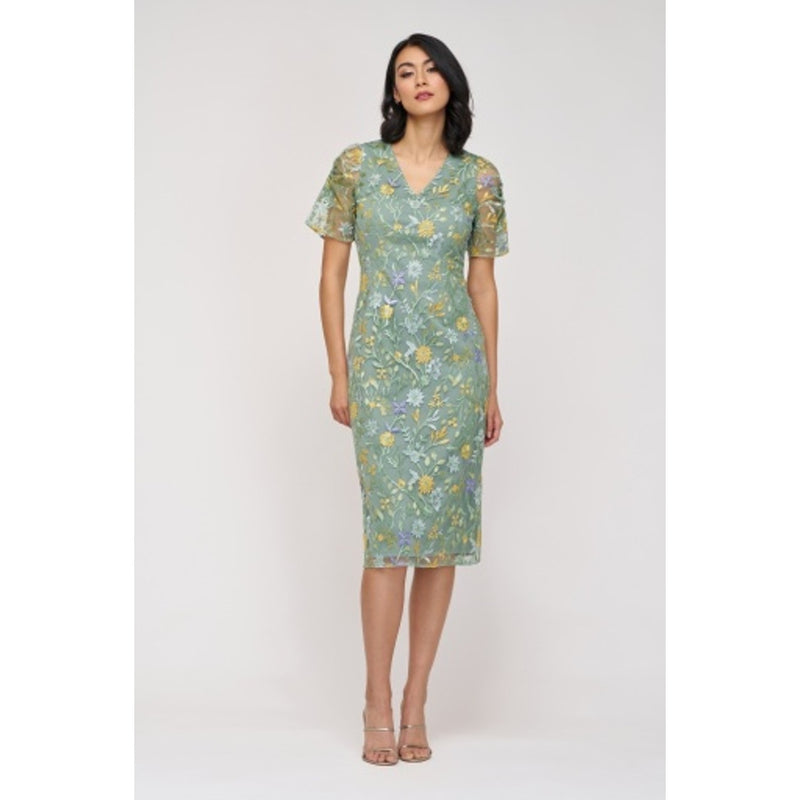 JS Collections - Womens Zahra Puff Sleeve Cocktail