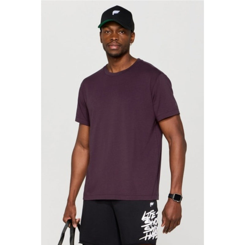 Fabletics - Mens the 24-7 Tee - Oxblood