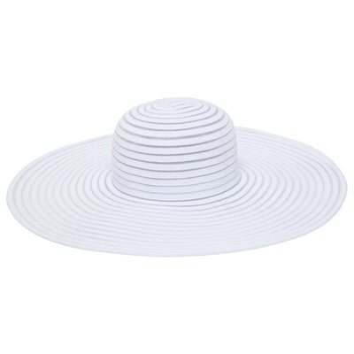 San Diego Hat Company - Bella Womens Ribbon Braid and Mesh Netting Wide