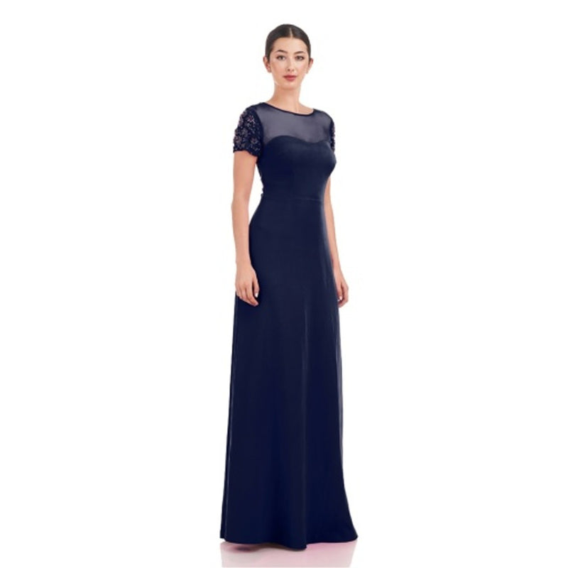 JS Collections - Womens Malia Beaded Sleeve Gown