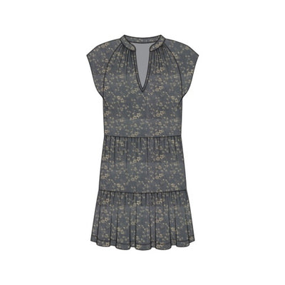 Liverpool Los Angeles - Womens Tiered Flutter Slv Dress