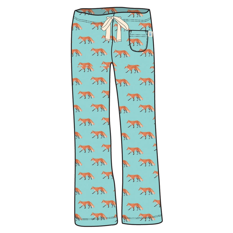 Little Blue House - Watercolour Foxes Womens Pj Pants in a Bag