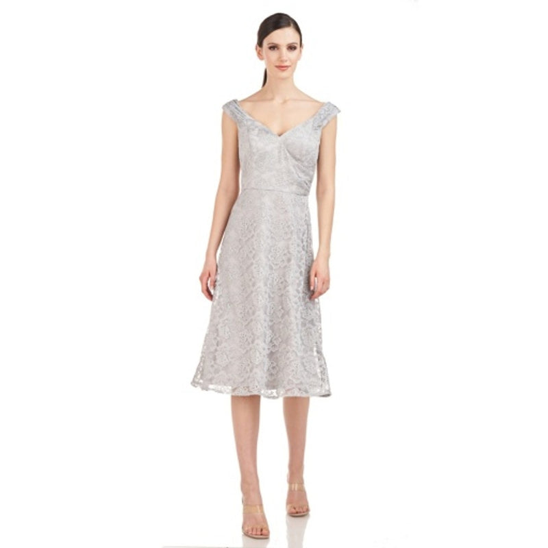 JS Collections - Womens Maeve Off Shoulder Midi Dress