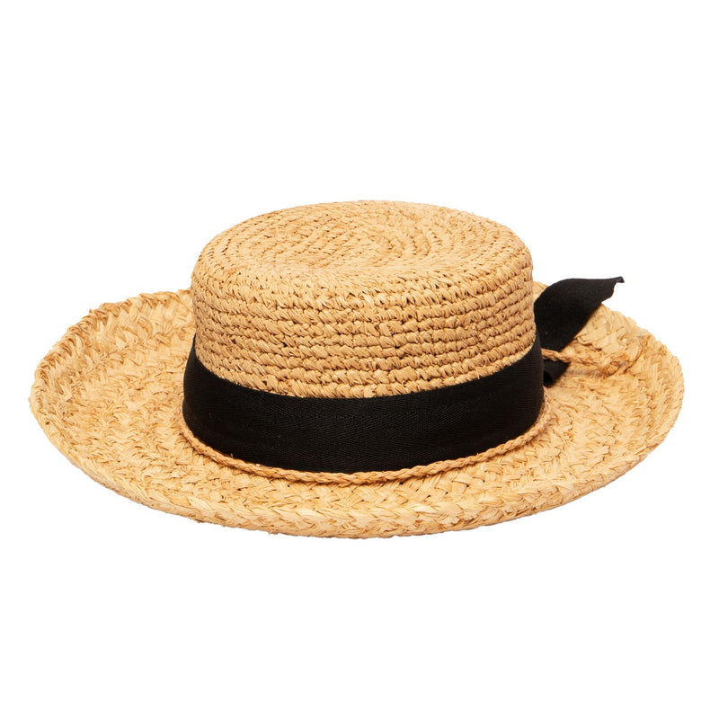 San Diego Hat Company - Kids Raffia Hat with Ribbon