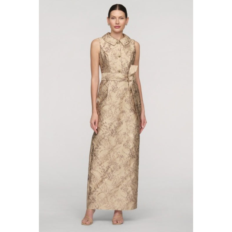 JS Collections - Womens Myrtle Column Gown