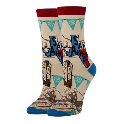 Oooh Yeah - Womens Crew Socks-San Antonio