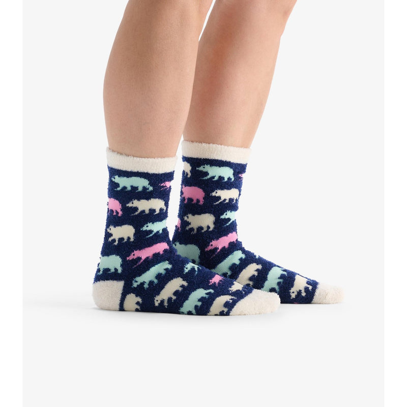 Little Blue House - Unisex Cottage Bears Fuzzy Socks