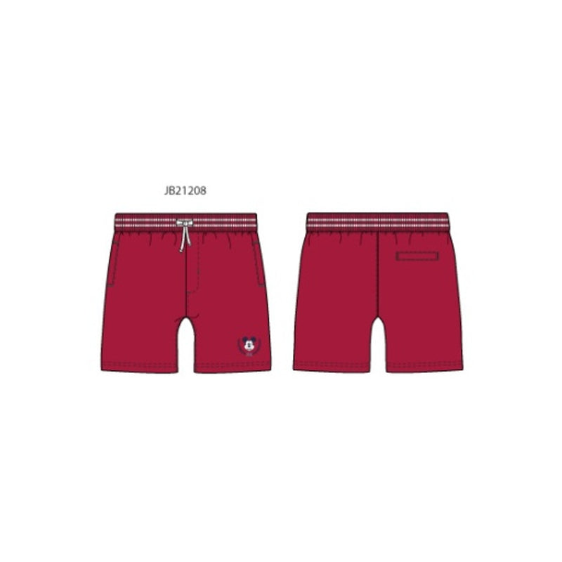 Janie and Jack - Boys K Red Emb Mickey Fleece Po Short Disney