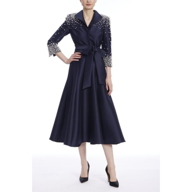 Badgley Mischka - Womens Pearl Coat Dress