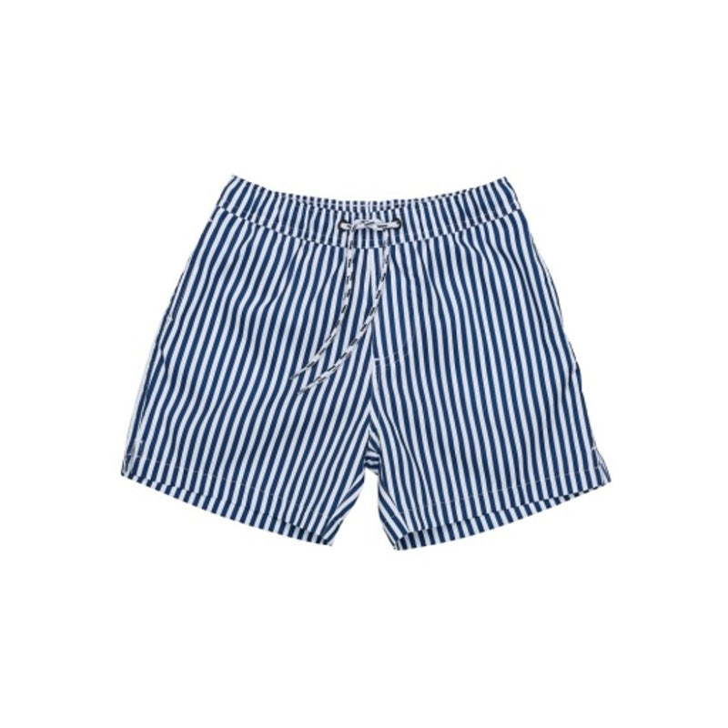 Snapper Rock - Boys Denim Stripe Comfort Lined Swim Short