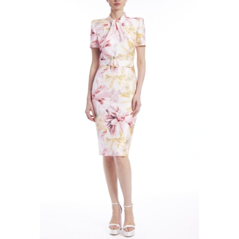 Badgley Mischka - Womens Twisted Collar Prnt