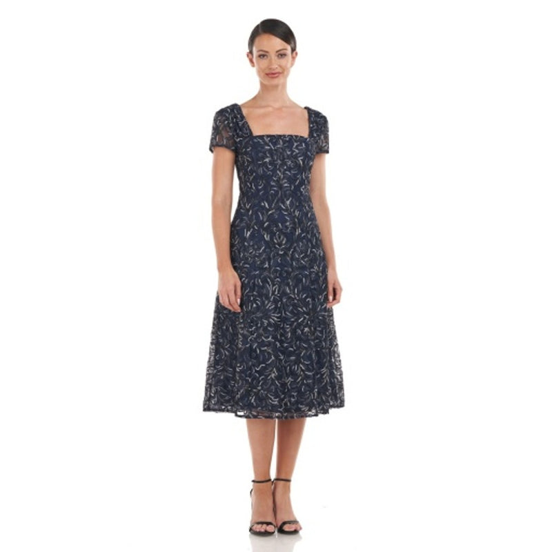 JS Collections - Womens Amara a-Line Midi Dress