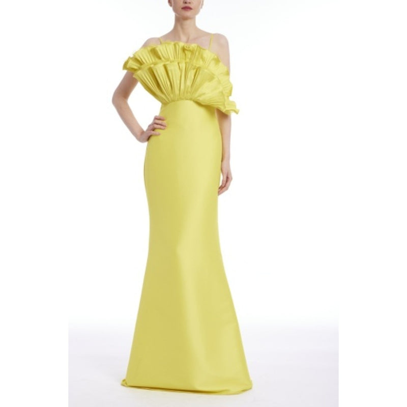 Badgley Mischka - Womens Ruffle Bodice