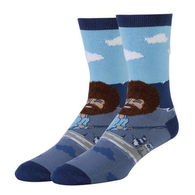 Oooh Yeah - Mens Let's Sail Bob Ross Men's Crew Socks