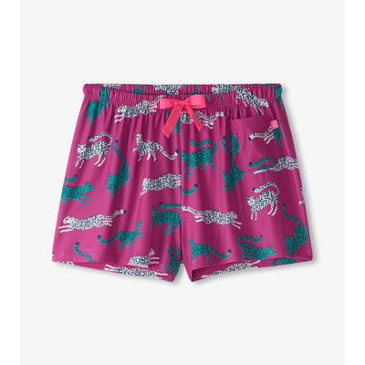 Little Blue House - Unisex Cheetah Pj Shorts in a Bag