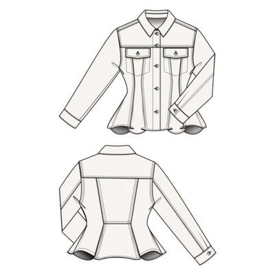 Liverpool Los Angeles - Womens Fit and Flare Trucker Jacket