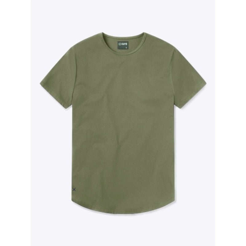 Cuts - Mens Ao Curve-Hem Tee - Capers