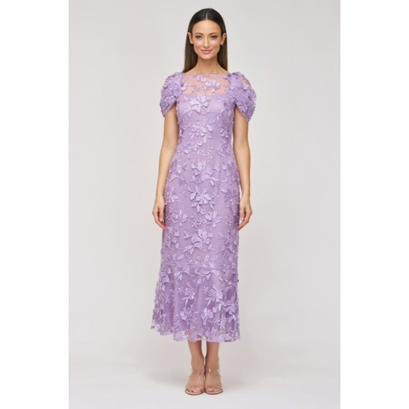 JS Collections - Womens Siara Draped Sleeve Cocktail