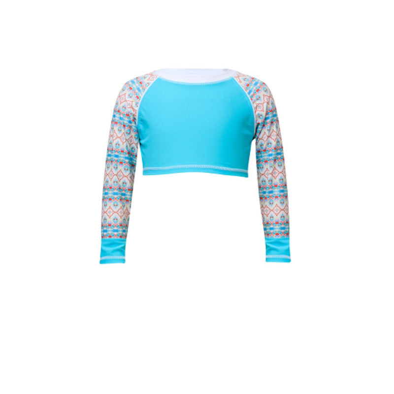 Snapper Rock - Girls Marrakesh Long Sleeve Crop Top