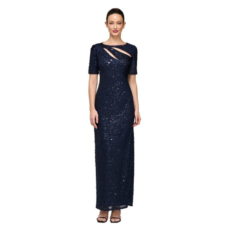 JS Collections - Womens Malia Cutout Ankle Gown