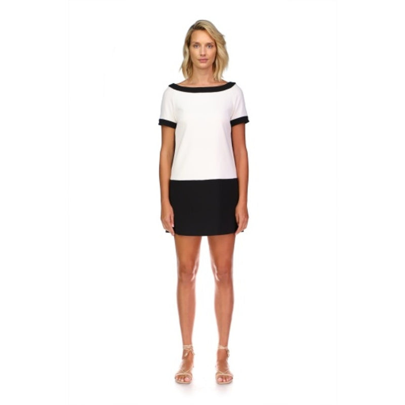 JS Collections - Womens Stretch Crepe Contrast a-Line