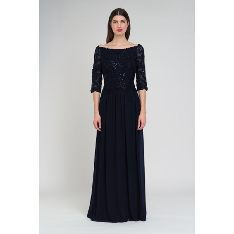 JS Collections - Womens Candace Soutache Bodice Gown