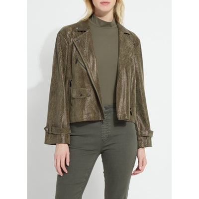 Lysse - Womens Emory Vegan Suede Moto Jacket