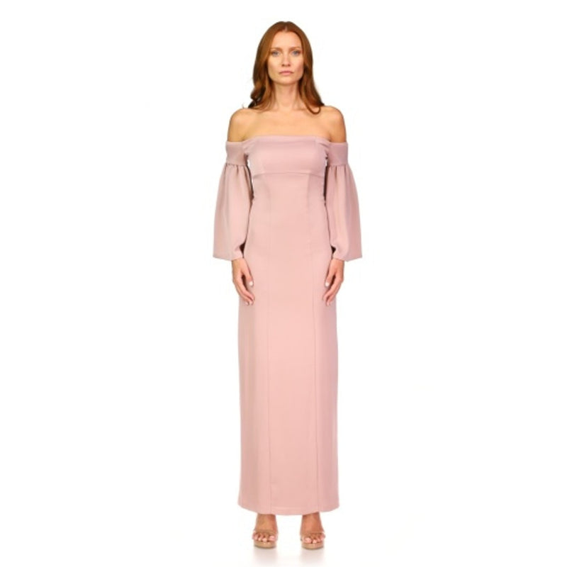 JS Collections - Womens Off the Shoulder Gown