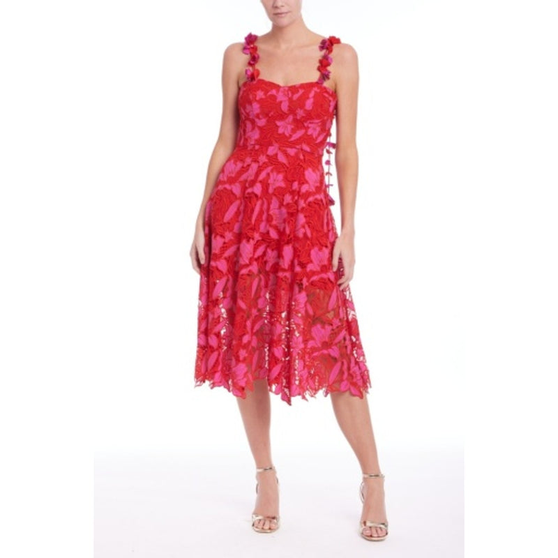 Badgley Mischka - Womens Lace Floral Lng