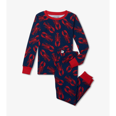 Little Blue House - Navy Lobster Kids Pajama Set