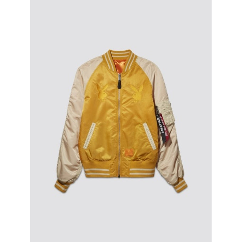 Alpha Industries - Mens Playboy Bunny Retro Logo Bomber