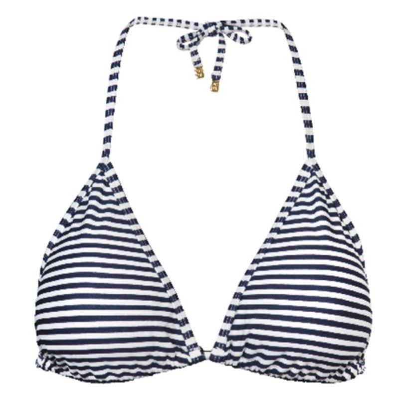 Snapper Rock - Womens Ladies Waiheke Stripe Triangle Bikini Top
