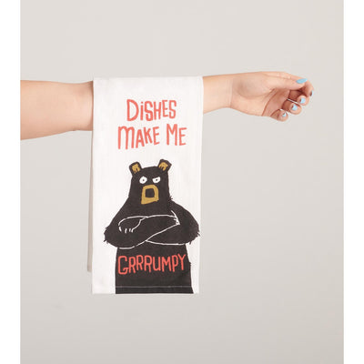 Little Blue House - Unisex Dishes Make Me Grumpy Tea Towel