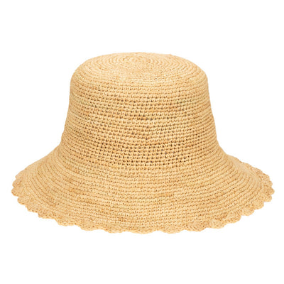 San Diego Hat Company - Sand Dollar Womens Crochet Raffia Bucket