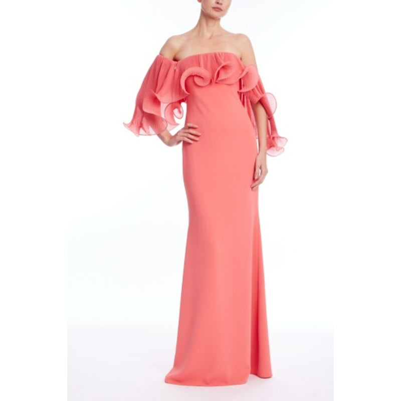 Badgley Mischka - Womens Octo Rffl Long Sleeve