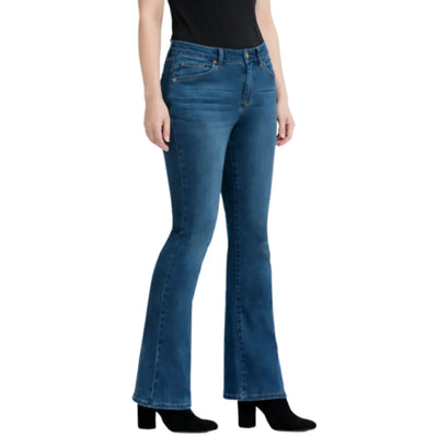 1822 Denim - Womens Petite 29" Better Butter Mid-Rise Slim Boot