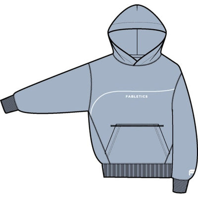 Fabletics - Mens the Go-to Oversized Hoodie Dna Stripe