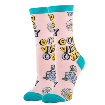 Oooh Yeah - Womens Crew Socks-Good Vibes