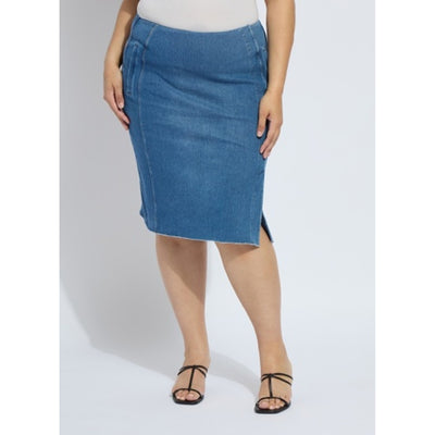 Lysse - Womens Lyrica Denim Skirt Curvy