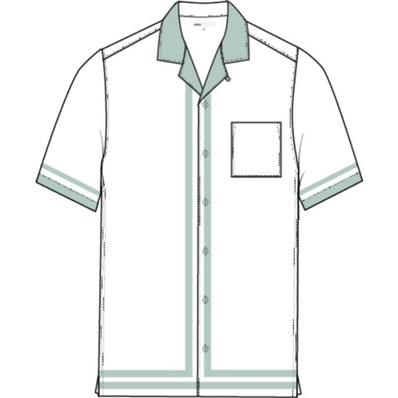 Onia - Mens Linen Short Sleeve Button Up Sweater