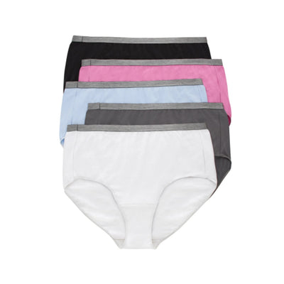 Hanes - Womens Just My Size Women's Stretch Cotton Brief Underwear 5-Pack (Plus Size)